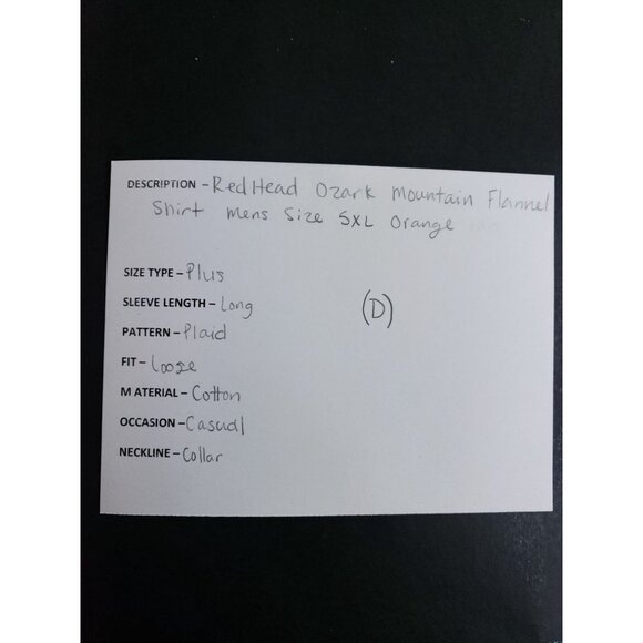 RedHead Mens 5XL Ozark Mountain Plaid Flannel Shirt Long-Sleeve Comfortable Fit - Picture 8 of 8